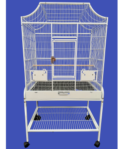 Parrot-Supplies Tampa Parrot Cage With Stand White